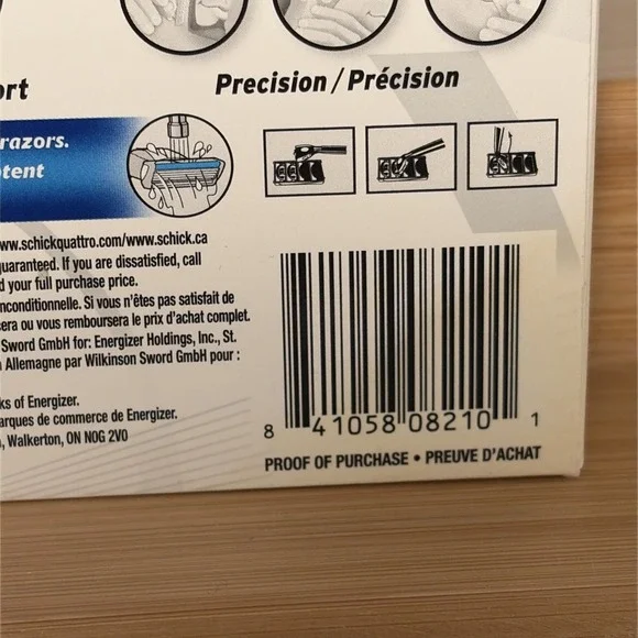 Schick Quattro Titanium Cartridge Razor Refills - 4 Cartridges Total - Picture 3 of 7